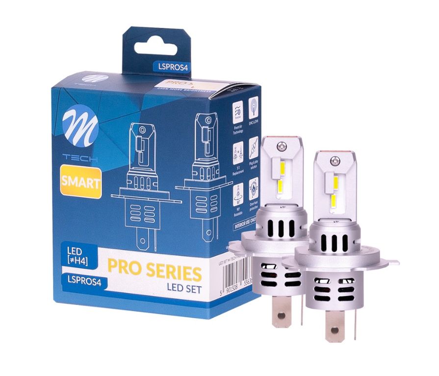 [LSPROS4] LED-Set H4  Box   à 2 Stk   12Volt
