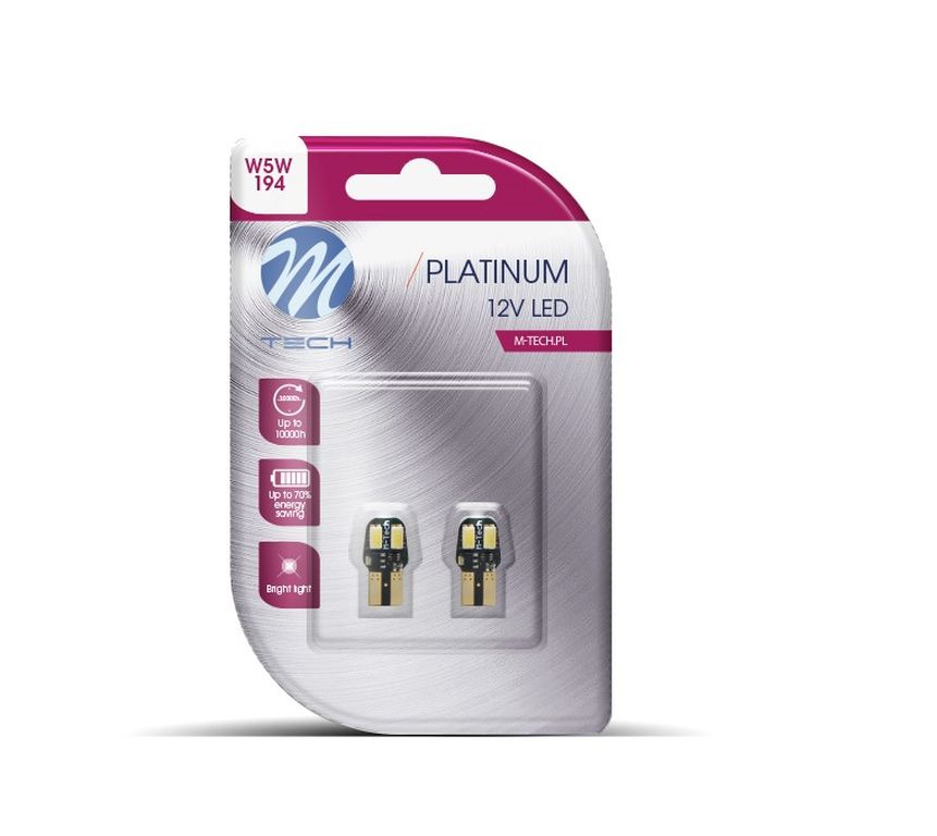[LB806W] Ampoule LED à culot verre blister 12V set de 2 pièces (≙5W)