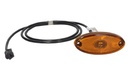 Feu de gabarit latéral à LED Flatpoint II jaune 24V