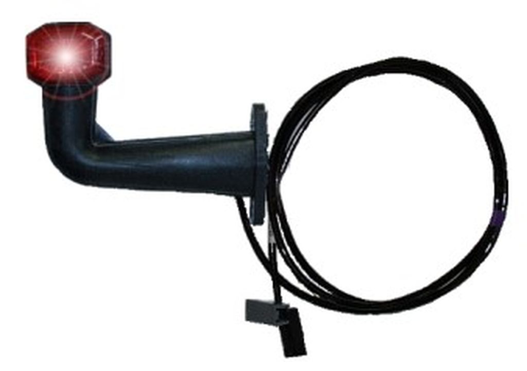 [31.350.405] Umrissleuchte Superpoint 1 rot/weiss  24V links