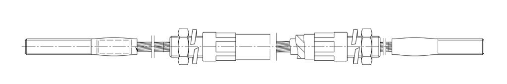 Câble du frein pour timon BPW 1230/1530mm