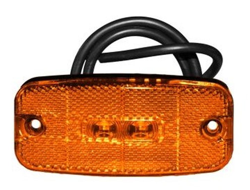Feu de position latéral orange à LED, avec câble 0,5m 10-30V