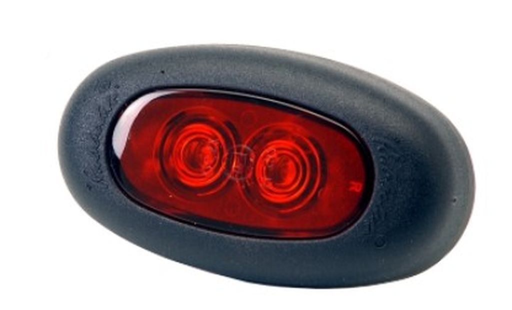 [851.62.04] Feu arrière LED rouge 0.5m câble + P&R