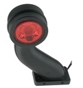 LED Umrissleuchte WAS 12/24V rot/weiss rechts