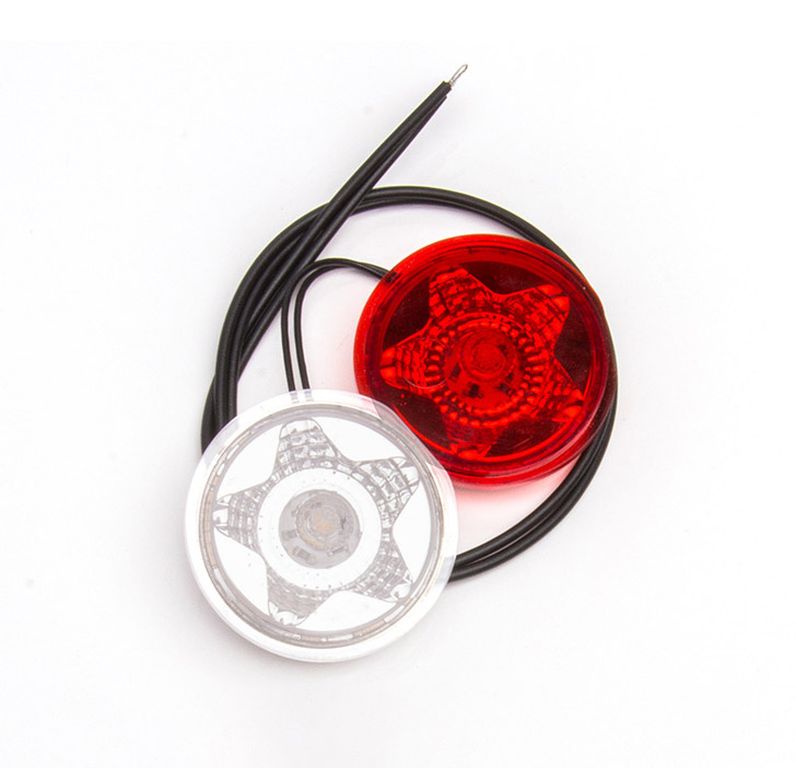 LED insère WAS rouge/blanc12/24 V