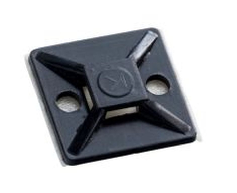 [ABM.1M] Selbstklebeplatte 19 x 19 mm, schwarz