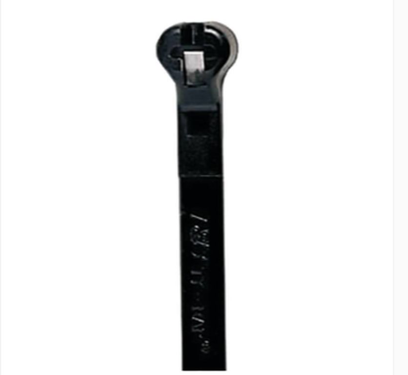Serre-câbles avec languette métallique, 140 x 3,6 mm, noir