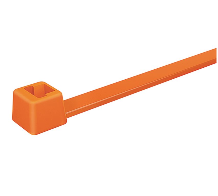Collier de serrage, 200 x 4.8 mm, orange
