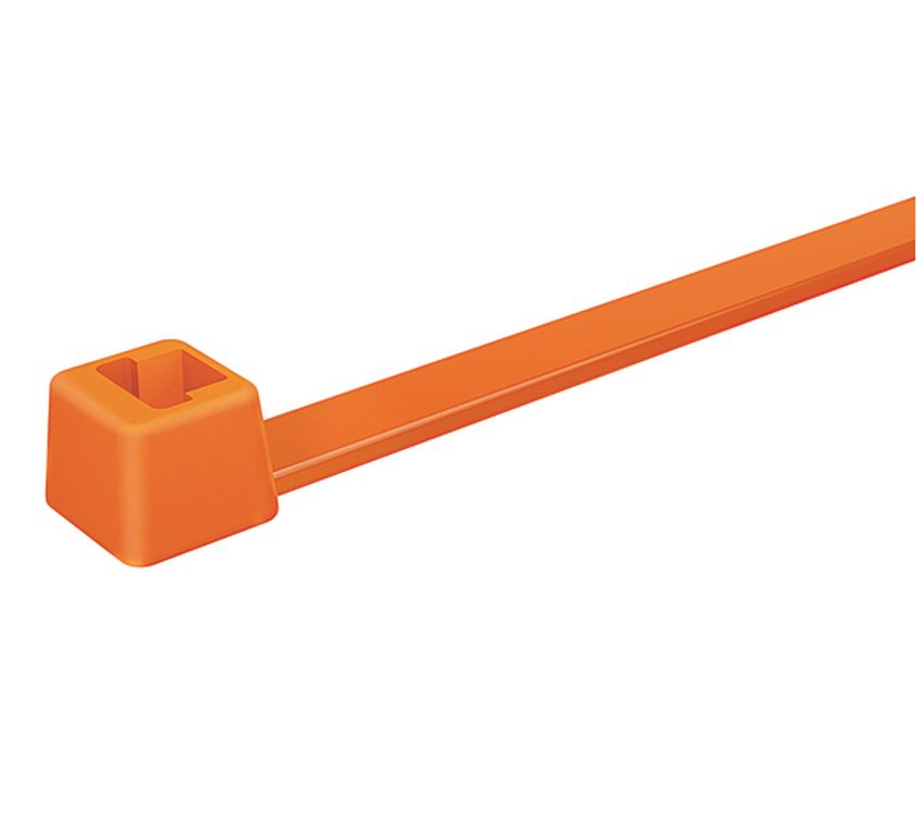 [PLT4OR] Kabelbinder, 368 x 4.8 mm, Farbe = orange