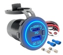 Prise encastrée USB-C, 65W+ 18W USB-A, 12/24V