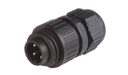 Stecker 4-pol Kunststoff 16A, 400V,  mit PG Verschraubung