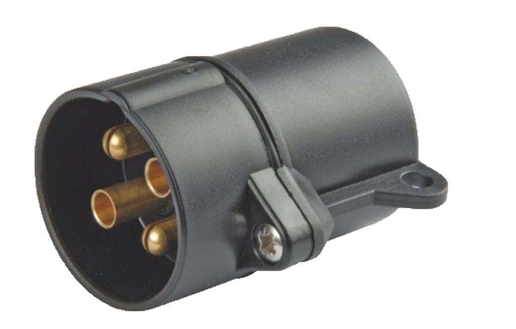 [764] Stecker 4-pol Kunststoff  6-24 Volt DIN / ISO 72575