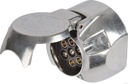 Prise  7-pol., Alu oval  Jaeger