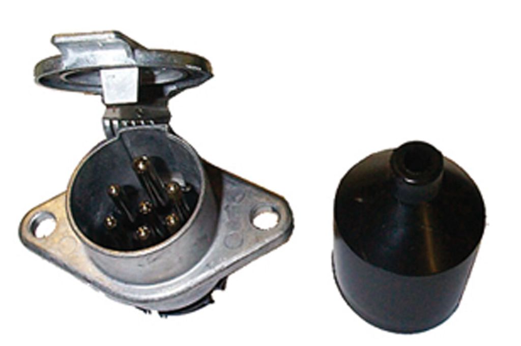 [5807] Steckdose 7-pol Alu, EURO- N, 24V  Typ N31