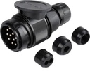 Stecker 13-pol Kunststoff, drehbar, 12V