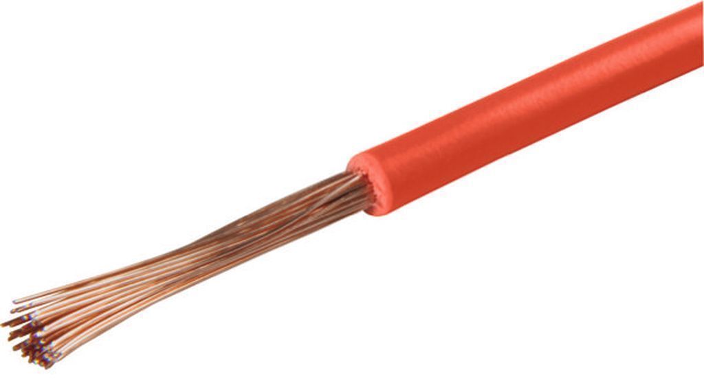Câble 1 x 2.5 rouge, 1 bobine = 50m