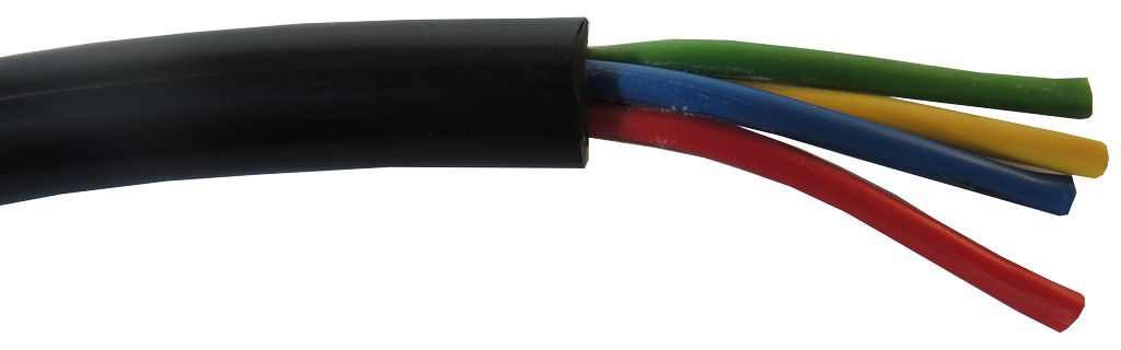 Kabel   4-pol 1.0mm²  per / m