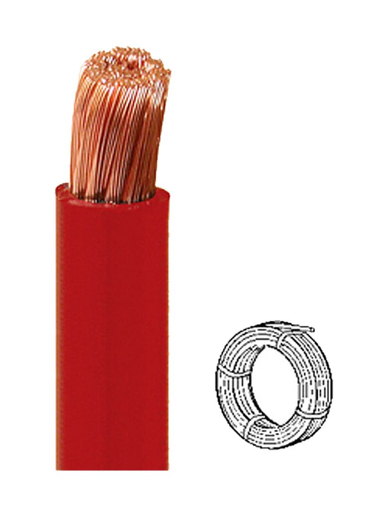 [08.801.163.R50] Câble 16mm² rouge hautement flexible par / m