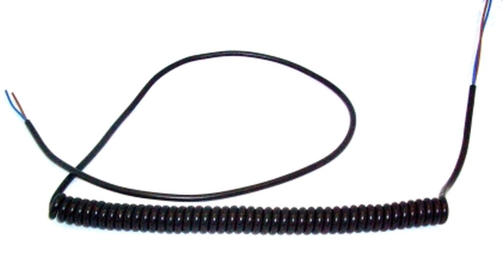 Câble spiralé 2 pôles, longueur 1700 mm, Ø 22/18 mm