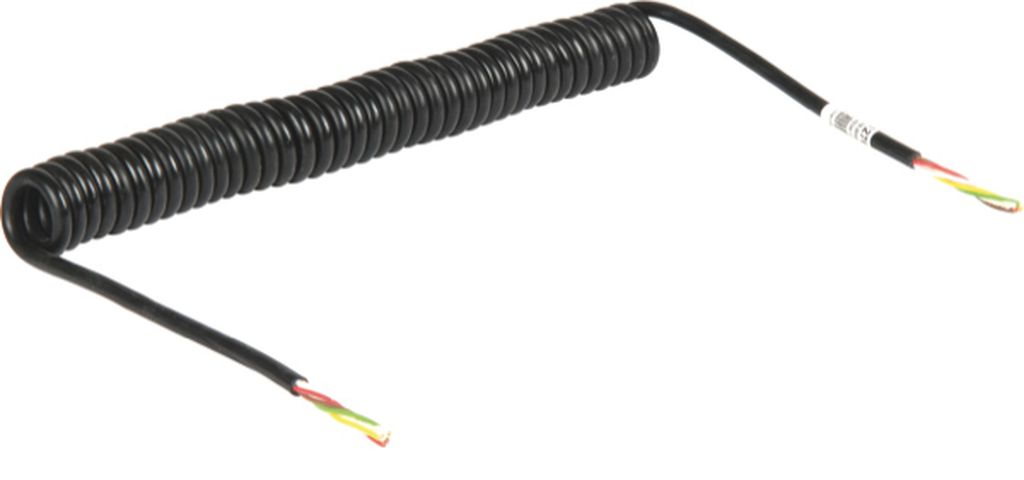 Câble spiralé 5 pôles Ø 39/22 mm, longueur utile 4 m, sans fiche