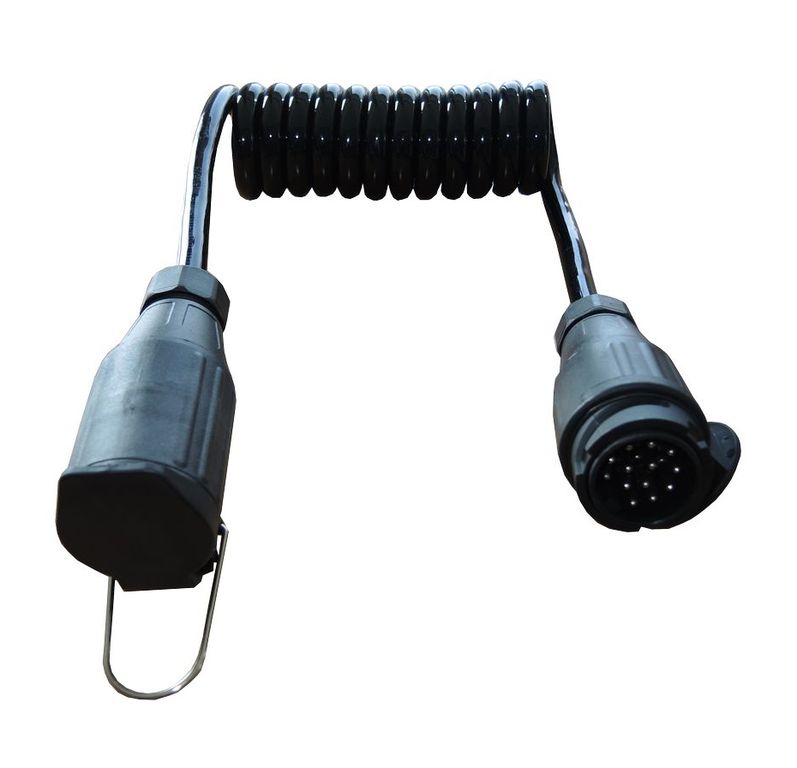[014000268] Rallonge câble spiral 13 pôles 12V longueur utile 2.5m