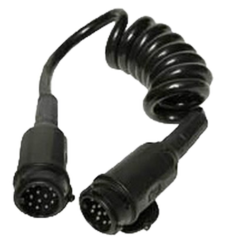 [409703001] Spiralkabel 13-pol 12V  Arbeitslänge 1.5m