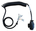 Spiralkabel 13-pol 12V Länge 2m,  Ifor