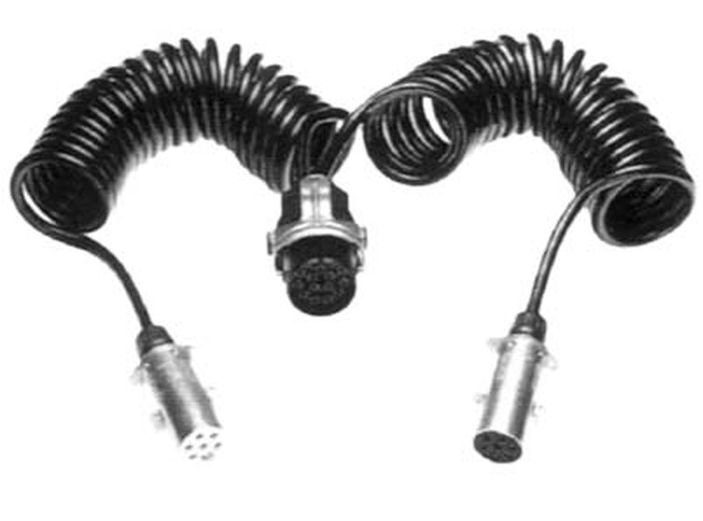 [014000227] Spiralkabel 15-pol. 4000mm auf 2x 7-pol. 24 V
