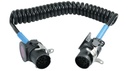 Câble spiralé 15 pôles 24V , longueur 4m