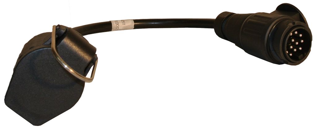 Verlängerungskabel 13-pol  0.5m Stecker + Dose