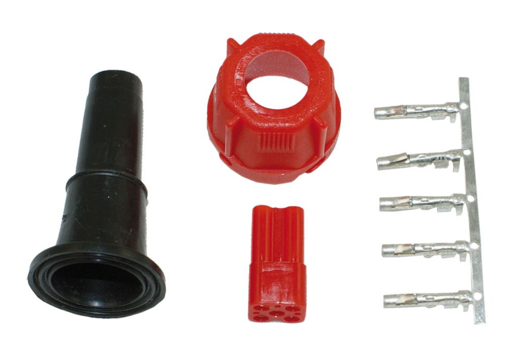 [25.109.000] Radex/Ajba prise rouge 5 pin droit