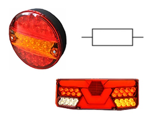 FEUX ARRIÈRE LED RÉSISTANCE