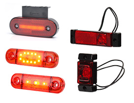 LED FEUX DE POSITION ROUGE 12-24V