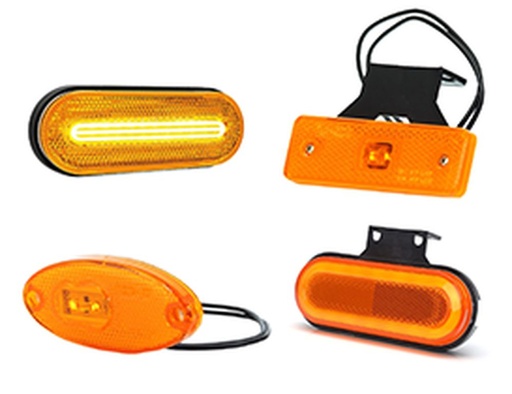 LED FEUX DE POSITION LATÉRAL JAUNE 12-24V