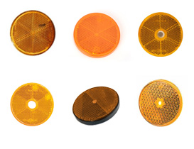 CATADIOPTRE ROND JAUNE