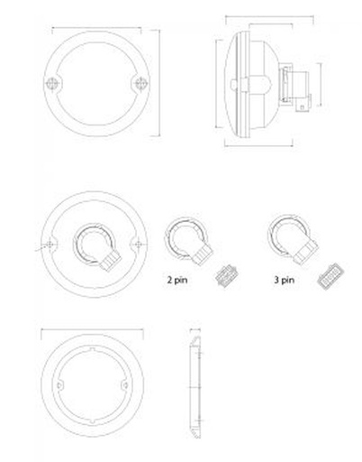 Raccord 3-pol. pour Roundpoint