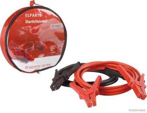 Câble de démarrage 25 qmm / 3.5 m, 350Amp, pince isolée plastique