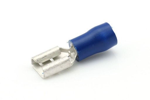 Cosses isolés 1.5 - 2.5 6.3mm bleu