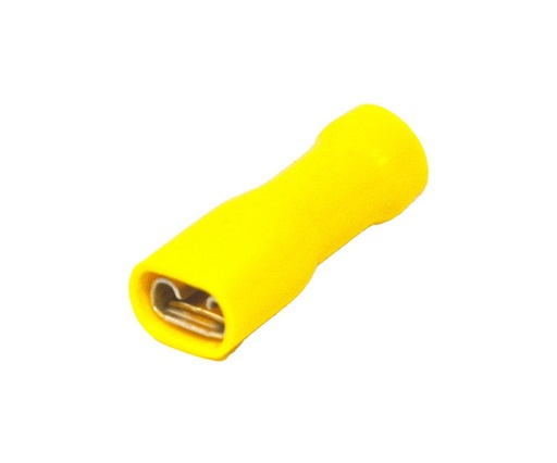 Cosses isolés jaune 4.0 - 6.0 6.3mm