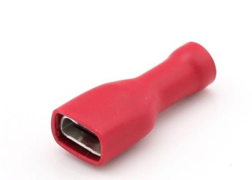 Cosses isolés rouge 0.5 - 1.0 6.3mm