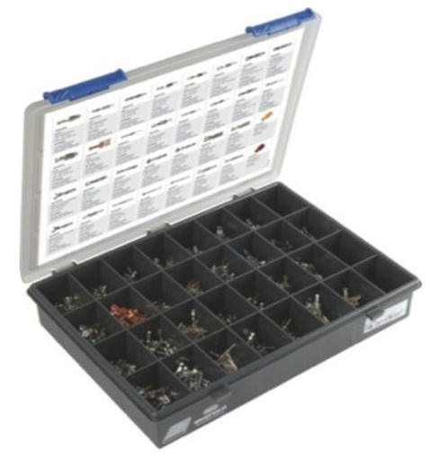 Assortiment connecteurs à sertir, contenu 750 pièces