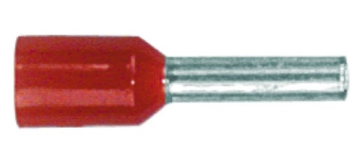 Ader-Endhülsen isoliert 1.5mm²  rot, DIN -  46228