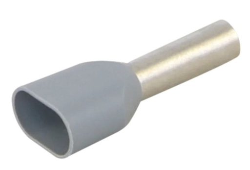 Embouts de fils TWIN isolés 2x 4.0mm² gris