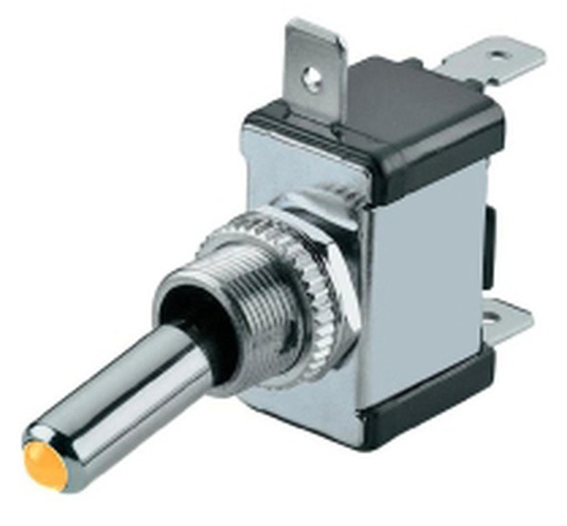 Interrupteur à levier 12 V on / off LED orange