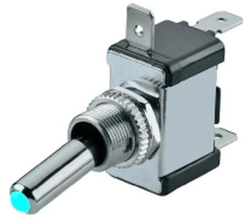 Interrupteur à levier 12 V on / off LED bleu