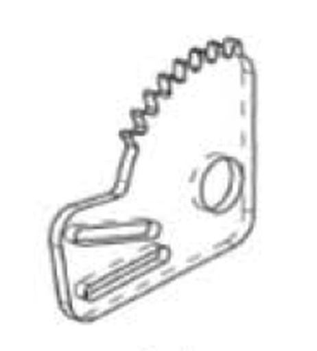 Segment denté pour levier de frein AL-KO