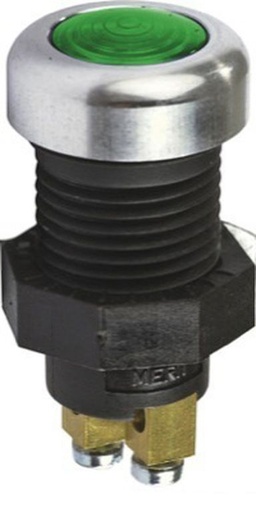 Lampe témoin verte 12/24V