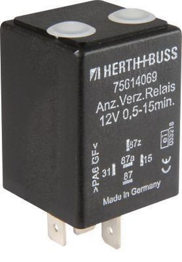 Relais temporisé Hella 151, 12 V, inverseur