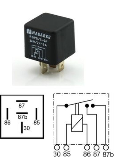 Mini, Schliesser Relais 218, 24V / 2x10A