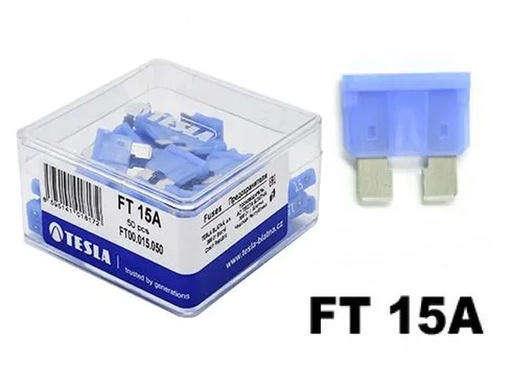 Fusibles à fiches blue claire, 15A